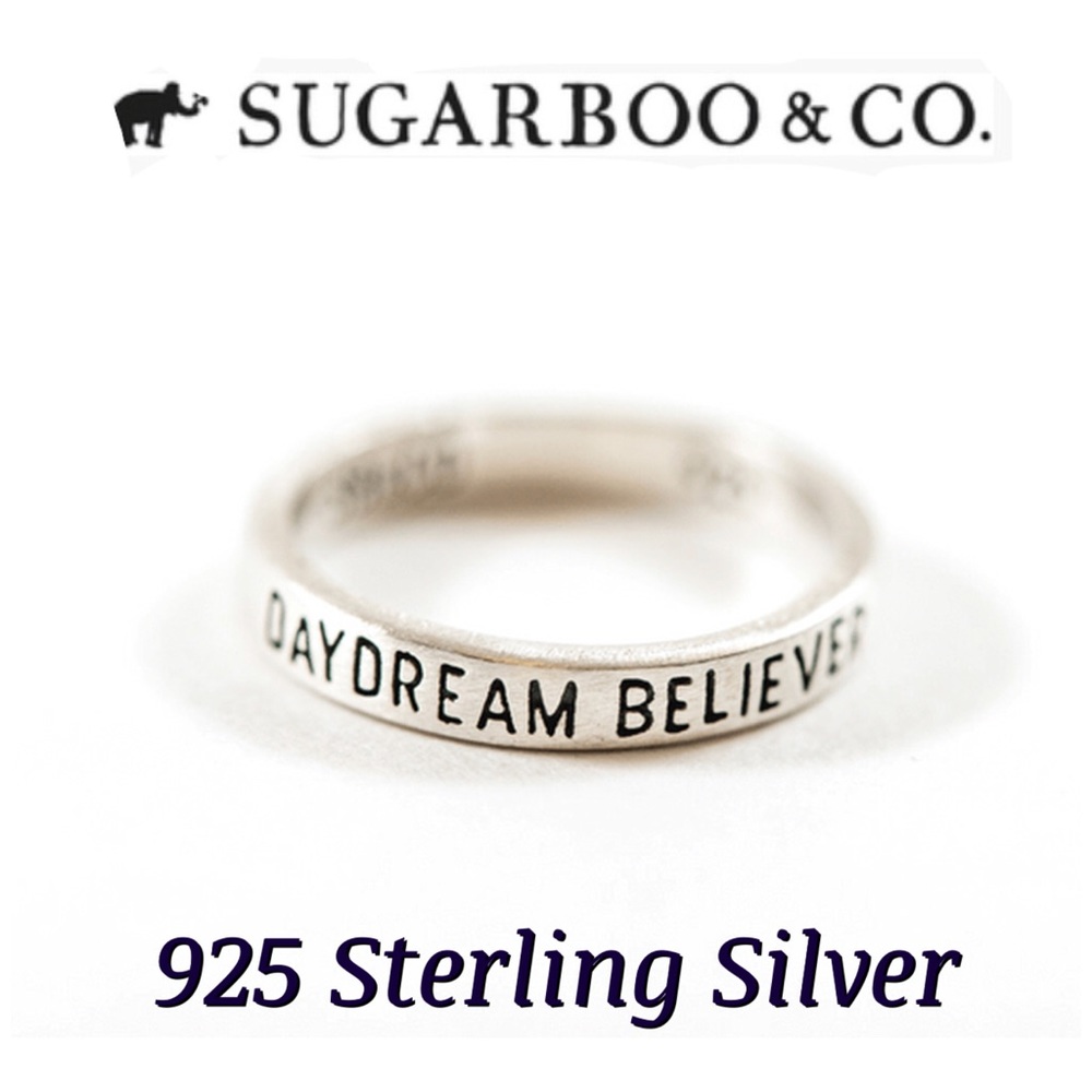 Sugarboo & CO 925 Sterling Silver Stackable “Daydream Believer” Ring